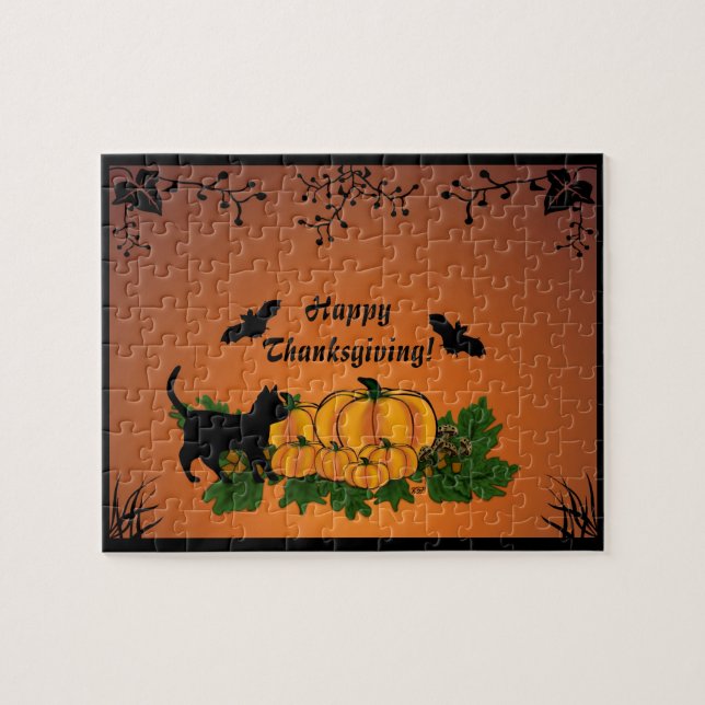 Autumn,  Happy Thanksgiving! Jigsaw Puzzle (Horizontal)
