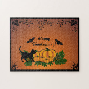 Autumn,  Happy Thanksgiving! Jigsaw Puzzle