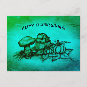 Autumn , Happy Thanksgiving! Postcard