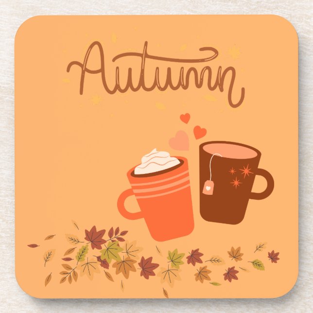 Autumn Hard Plastic Coaster  (Front)