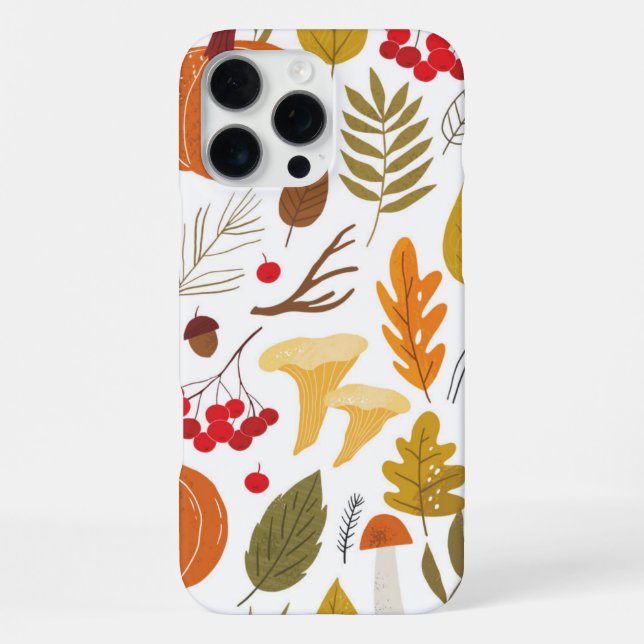 Autumn Harvest Aesthetic iPhone Case (Back)