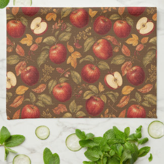 Autumn Harvest Apples Tea Towel