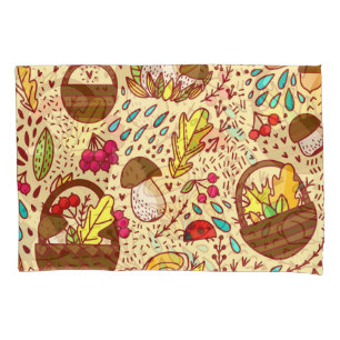 Autumn Harvest: Basket of Nature's Best Pillowcase