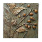 Autumn Harvest Botanical Berry Faux Relief
