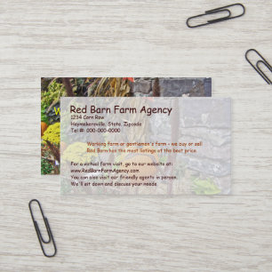 Autumn Harvest Bounty Business Card