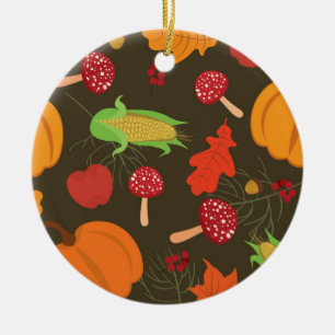 Autumn Harvest Ceramic Ornament