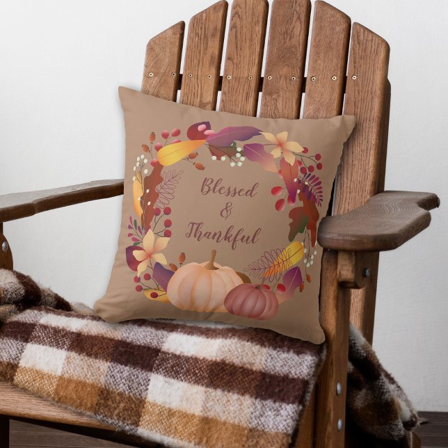 Autumn Harvest Family Blessed Cushion (Creator Uploaded)