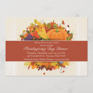 Autumn Harvest Invitation