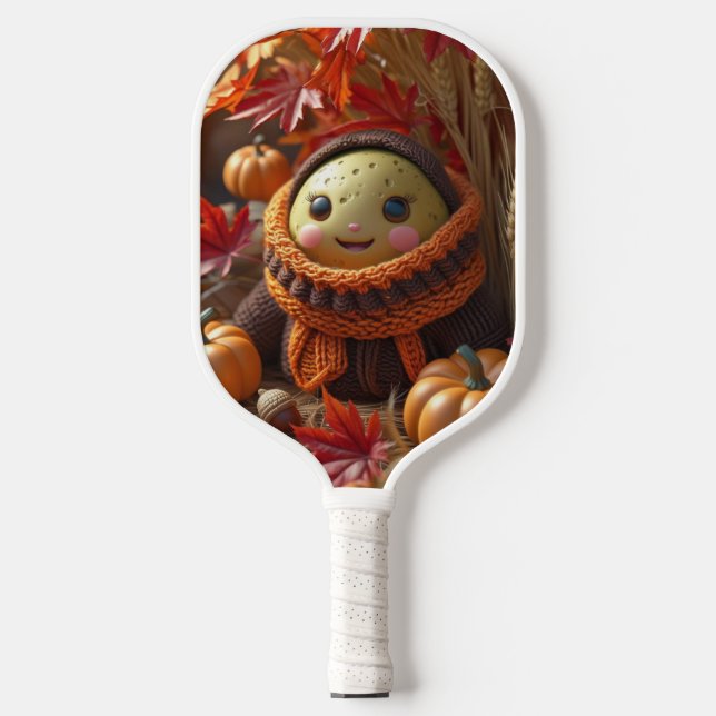 Autumn Harvest Pickleball – Cosy Court Vibes Pickleball Paddle (Front)