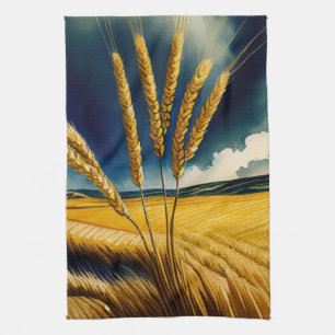 Autumn Harvest Prairie Gold Kitchen Towels