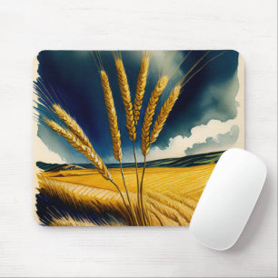 Autumn Harvest Prairie Gold Mousepad