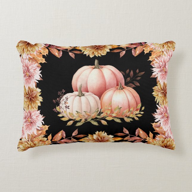 Autumn Harvest Pumpkin Patch Decorative Cushion (Front)