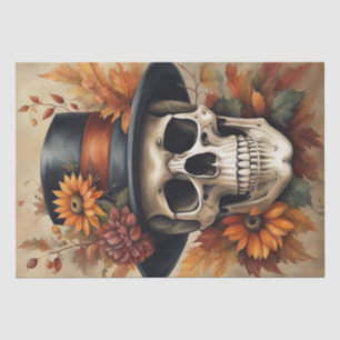 Autumn Harvest: Scarecrow in Fall Decoupage Tissue Paper