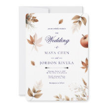 Autumn Harvest Season Wedding