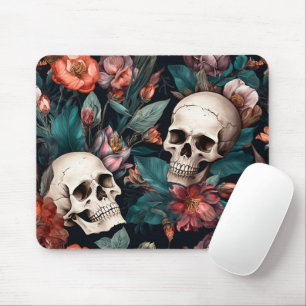 Autumn Harvest Skulls Mouse Pad