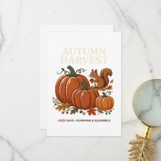 Autumn Harvest Thank You Card