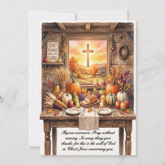 Autumn Harvest Thanksgiving Card
