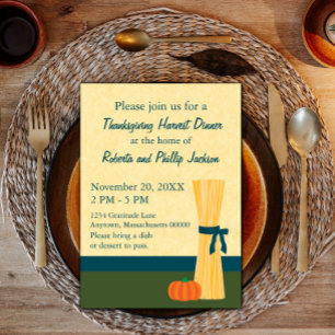 Autumn Harvest Thanksgiving Invitation