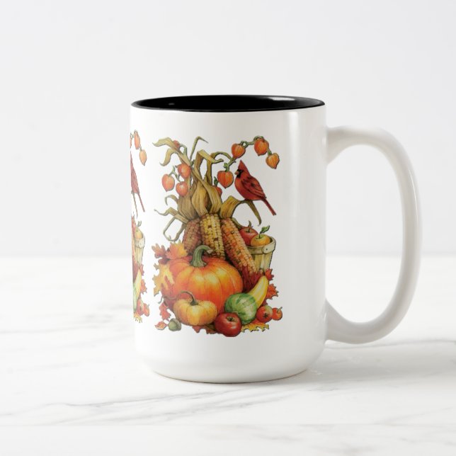 Autumn Harvest Thanksgiving Mug (Right)