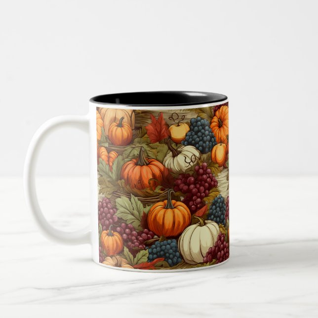 Autumn Harvest Two-Tone Coffee Mug (Left)