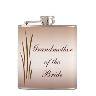 Autumn Harvest Wedding Grandmother of the Bride Hip Flask