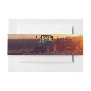 Autumn Hay Ride  Invitation Belly Band
