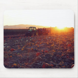 Autumn Hay Ride Mouse Pad