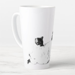 Autumn Hearth Cat Latte Mug