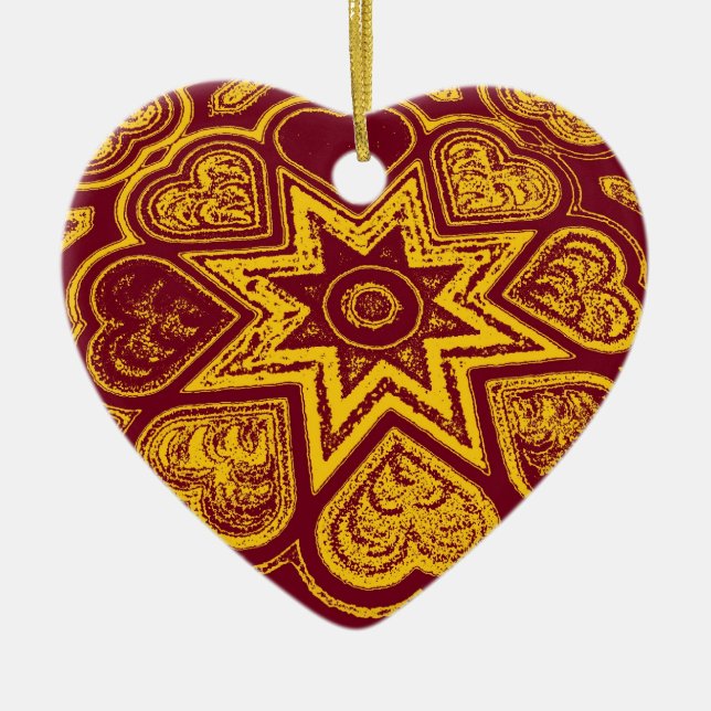 'Autumn Hearts' Ornament (Front)