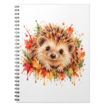 Autumn Hedgehog – Rustic Watercolour Wildlife