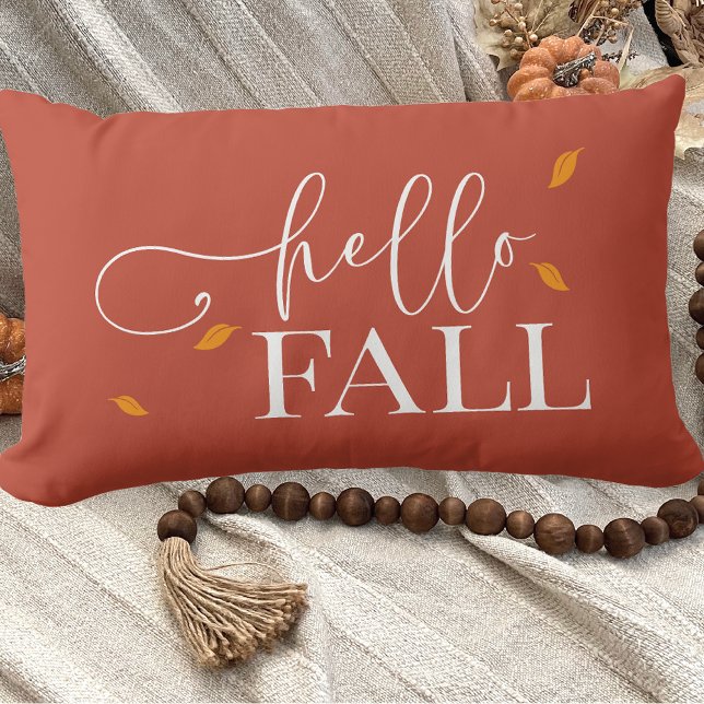Autumn Hello Fall Lumbar Cushion (Creator Uploaded)