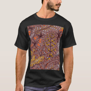 Autumn herbs, vintage floral seamless. T-Shirt