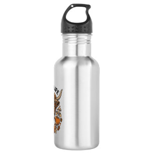Autumn Highland Cow With Heart Glasses 532 Ml Water Bottle