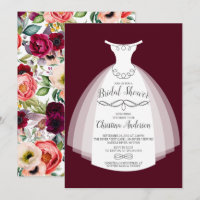 Autumn Hobo Floral Bride Gown Bridal Shower