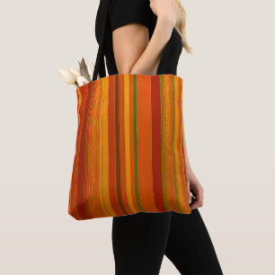 Autumn Holidays Stripes Bright Tote Bag