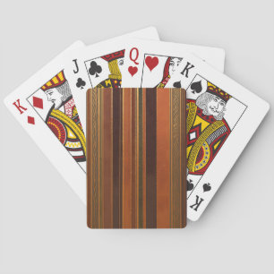 Autumn Holidays Stripes Dark Playing Cards