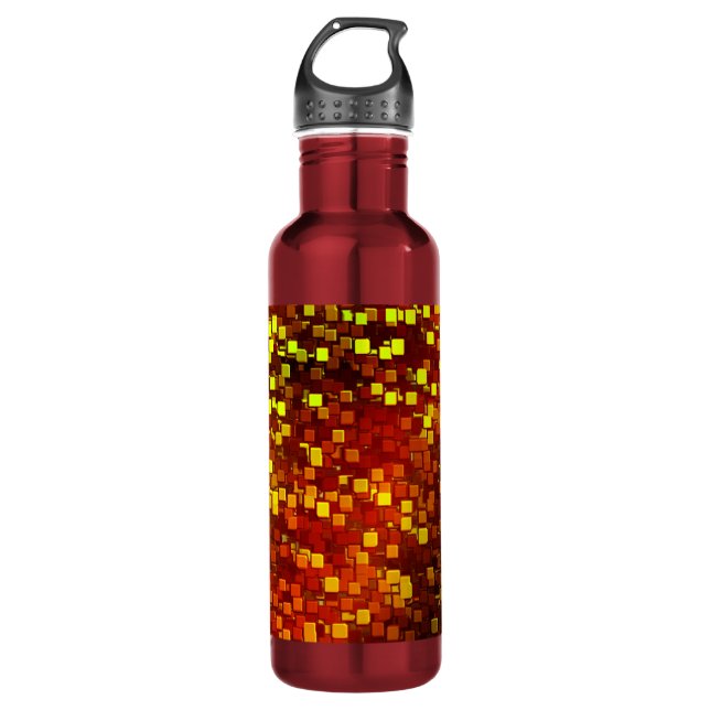 Autumn Honeycomb Digital Camo 710 Ml Water Bottle (Front)