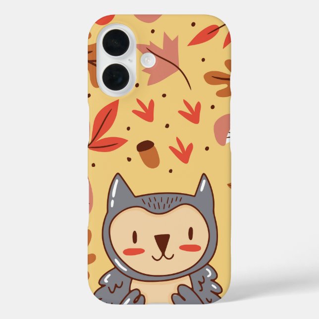 Autumn Hoots Forest Owl Friend Case-Mate iPhone Case (Back)