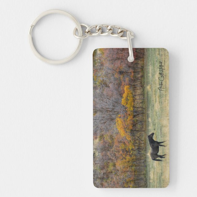 Autumn Horse Key Ring (Front)