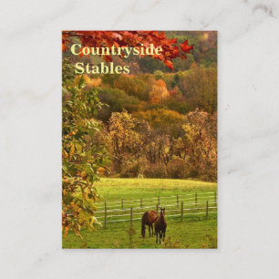 Autumn Horse Stables Business Card
