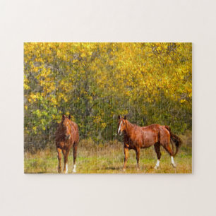 Autumn Horses Jigsaw Puzzle