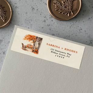 Autumn Housewarming Sage Mint Return Address Label