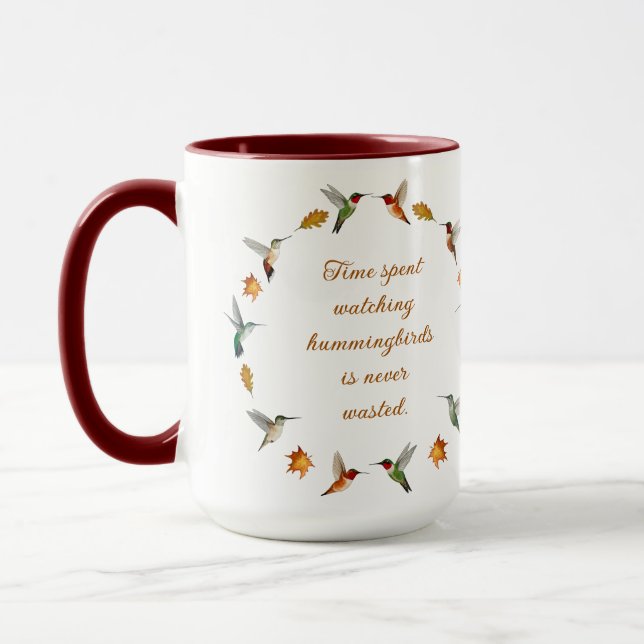 Autumn Hummingbirds  Mug (Left)