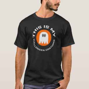 Autumn Humour Ghost This Is My Costume Fall Fun T-Shirt
