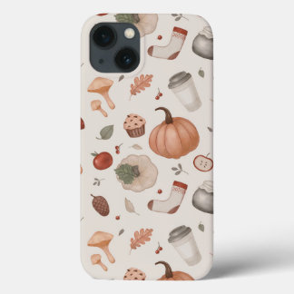autumn icon set  iPhone 13 case