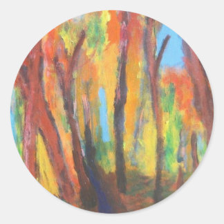 Autumn Impressionism Forest Stickers