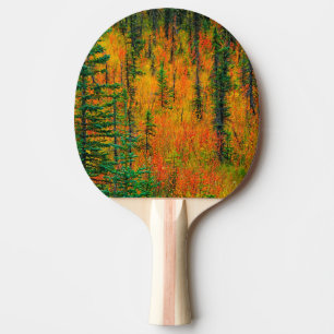 Autumn in a meadow ping pong paddle