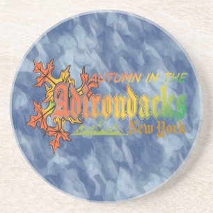 Autumn in Adirondacks New York Blue Sky Bckgrd Coaster
