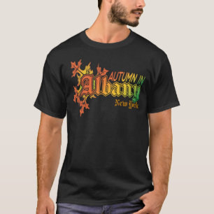 Autumn in Albany New York with Fall Leaves T-Shirt