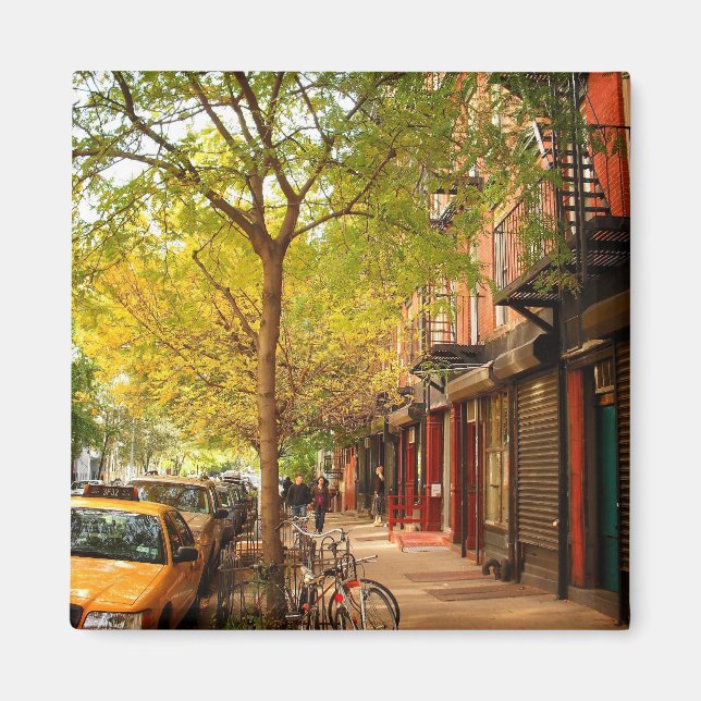 Autumn in Alphabet City, East Village, NYC Magnet (Front)